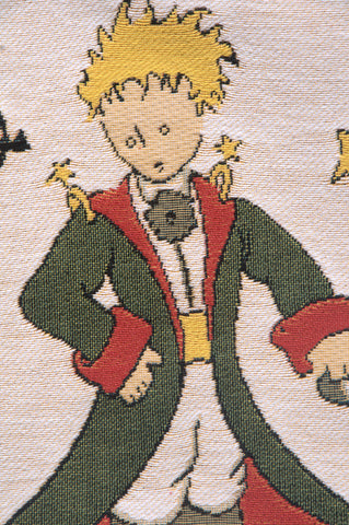 The Little Prince in Costume Small European Cushion Cover by Antoine de Saint-Exupery