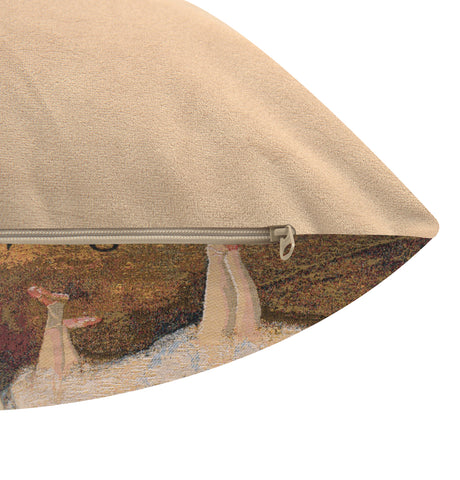 Degas Deux Dansiuses Large European Cushion Cover by Edgar Degas