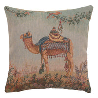 Camel Small French Tapestry Cushion by Jean-Baptiste Huet