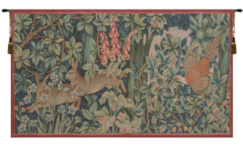 Hare and Pheasant French Tapestry by William Morris