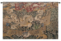 The Winged Stags Black Belgian Tapestry