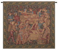 Antique Vendange Left Panel European Tapestry