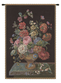 Flower Vase Black European Tapestry