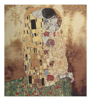 The Kiss V Stretched Wall Tapestry by Gustav Klimt