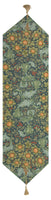 Orange Tree Arabesque Blue French Tapestry Table Runner by William Morris