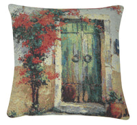 Villa Flora Over Door II Decorative Pillow Cushion Cover by Charlotte Home Furnishings Inc