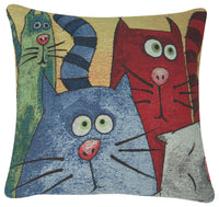 Cartoon Cats Decorative Pillow Cushion Cover