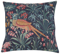 Faisan Bleu French Tapestry Cushion by William Morris