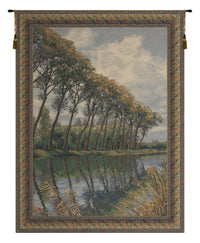 Canal in Flanders No Mill Belgian Tapestry Wall Hanging