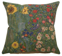 Country Garden A by Klimt European Cushion Cover by Gustav Klimt