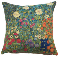 Flower Garden II by Klimt European Cushion Cover by Gustav Klimt