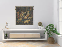 The Hunt Amour Eternelle Square Belgian Tapestry Wall Hanging