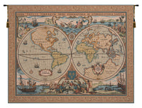 Maritime Map Large French Tapestry