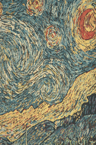 Van Gogh's Starry Night Mini Belgian Tapestry by Vincent Van Gogh
