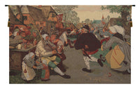 The Farmer's Dance Belgian Tapestry by Peter Bruegel