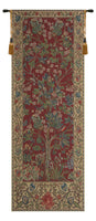 The Tree of Life Portiere Red Belgian Tapestry by William Morris