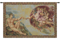 Creating Adam Small European Tapestries by Michelangelo
