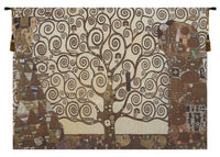 Stoclet Frieze Tree of Life Small Tapestry Wall Hanging by Gustav Klimt