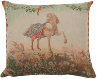 Cheval Large French Tapestry Cushion by Jean-Baptiste Huet