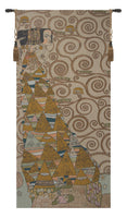 L'Attente Klimt a Gauche Clair French Tapestry by Gustav Klimt