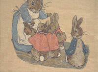 Mrs. Rabbit Beatrix Potter Small European Cushion Cover by Beatrix Potter