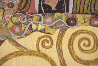 Klimt's Accomplissement European Throw by Gustav Klimt
