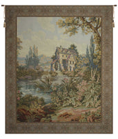 Old Mill Gold Vertical Italian Tapestry
