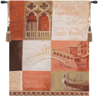 Ponte Rialto Fine Art Tapestry by Fabrice de Villeneuve