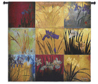 Iris Nine Patch Tapestry Wall Hanging by Don Li-Leger