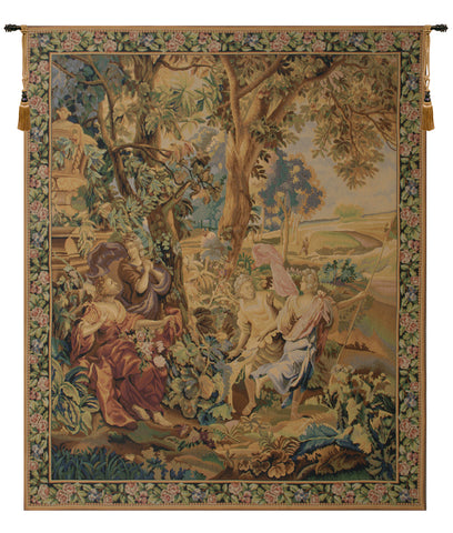 Country Scene Belgian Tapestry Wall Hanging by Francois Boucher