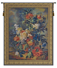 Bouquet Dore Belgian Tapestry Wall Hanging by Jan Van Huysum