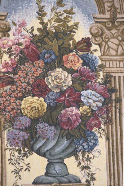 Floral Arch Belgian Tapestry Wall Hanging