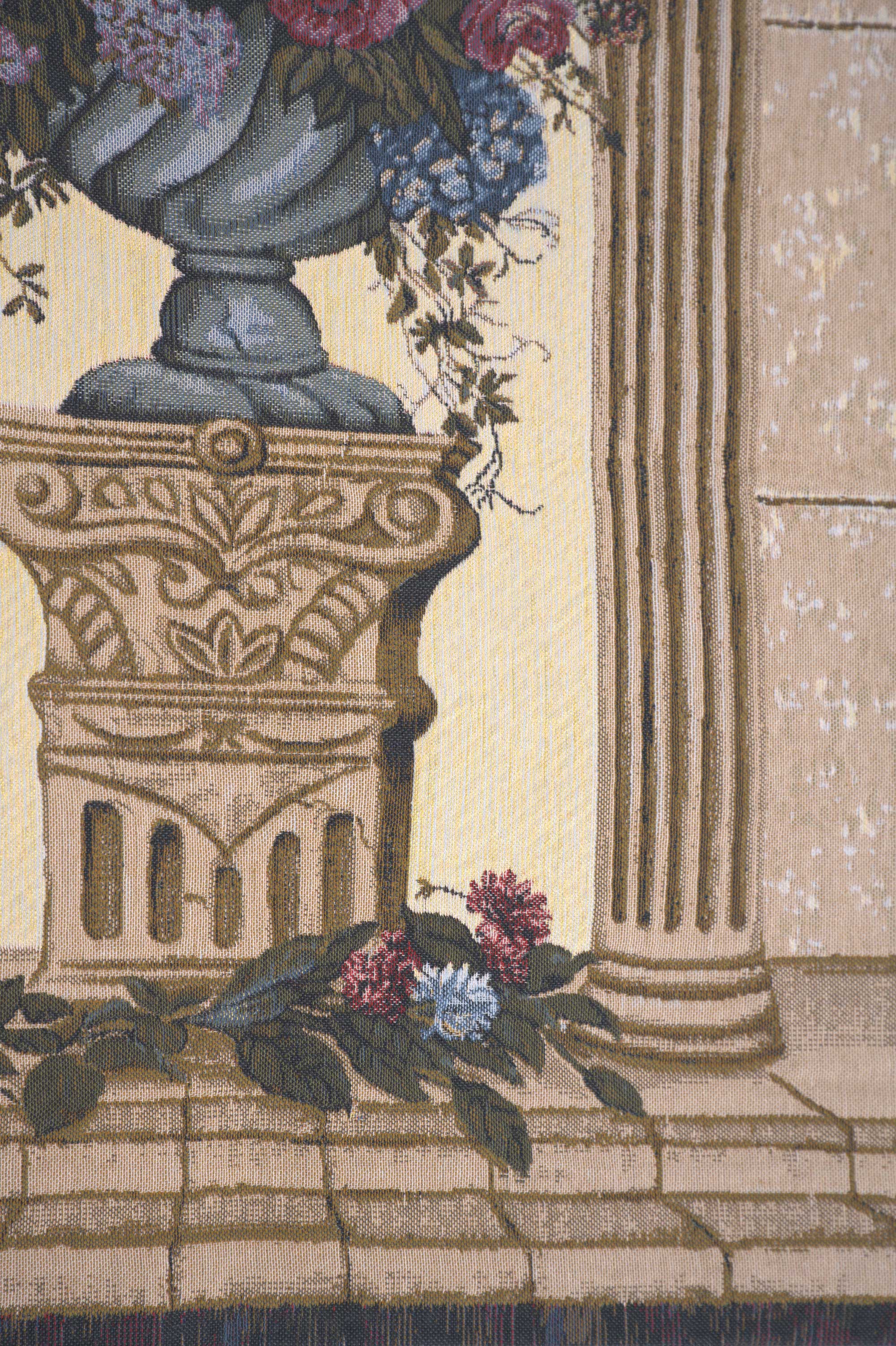 Floral Arch Belgian Tapestry Wall Hanging