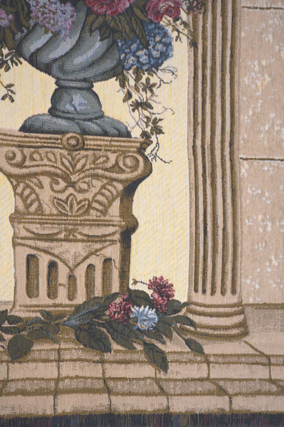 Floral Arch Belgian Tapestry Wall Hanging