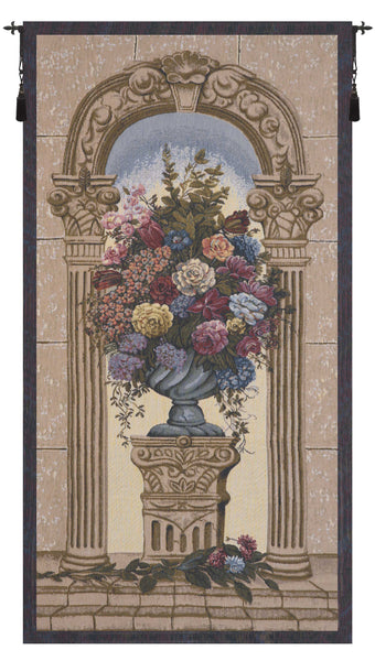 Floral Arch Belgian Tapestry Wall Hanging