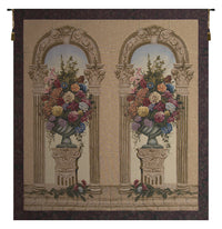 Floral Arch Duo Belgian Tapestry Wall Hanging