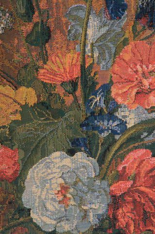 Summer Flowers Belgian Tapestry Wall Hanging by Jan Davidsz de Heem
