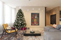 Santa Claus Belgian Tapestry Wall Hanging