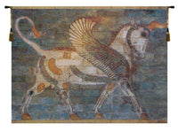 Winged Bull Belgian Tapestry Wall Hanging