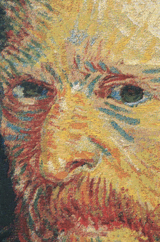 Portrait of Van Gogh Belgian Tapestry Wall Hanging by Vincent Van Gogh