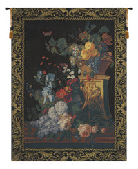 Bouquet on a Column European Tapestry by Cornelis Van Spaendonck