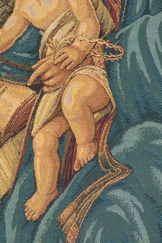 Madonna Del Libro Italian Tapestry Wall Hanging by Sandro Botticelli