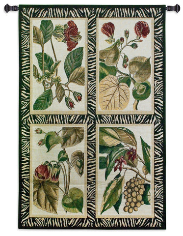 Floral Quad Tapestry Wall Hanging