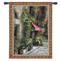 St. Moritz Cafe Tapestry Wall Hanging by Duvall