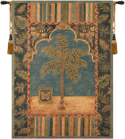 Brocade Palm Fine Art Tapestry