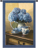 Blue Willow Large Fine Art Tapestry