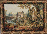The Old Mill Italian Tapestry by Francois Boucher