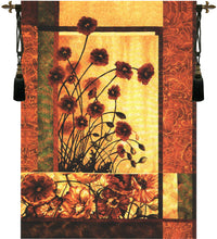 Contemporary Poppy Tapestry Wall Hanging