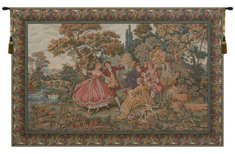 Minuetto Italian Tapestry Wall Hanging by Francois Boucher