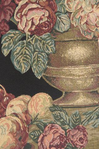 Vase on Black Mini European Tapestry